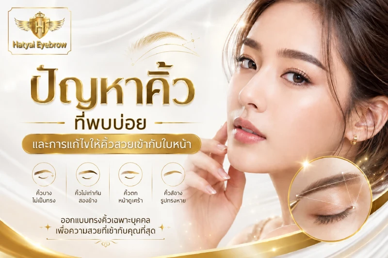 ปัญหาคิ้วที่พบบ่อย และการแก้ไขให้คิ้วสวยเข้ากับใบหน้า