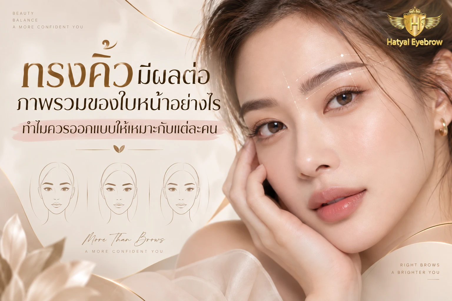 ทรงคิ้วมีผลต่อภาพรวมของใบหน้าอย่างไร ทำไมควรออกแบบให้เหมาะกับแต่ละคน